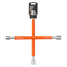 Ключ баллонный крестовой 350мм PRO с обрезиненными рукоятками (17х19х21х22)