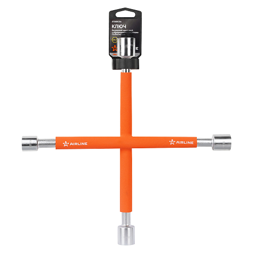 Ключ баллонный крестовой 350мм PRO с обрезиненными рукоятками (17х19х21х22)