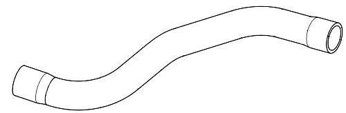 Патрубок охл. для а/м Opel Astra J (09-) 1.4 MT верх. (EPDM, 1 шт.)