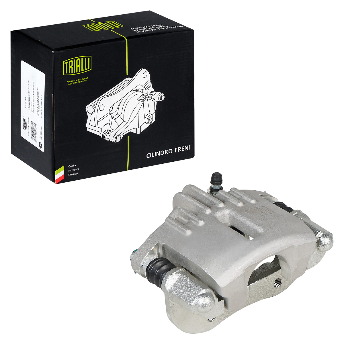 Суппорт тормозной для автомобилей Лада 1111 передний левый d=45мм (в сборе со скобой)