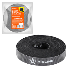 Лента-липучка для стяжки (жгутирования) кабелей 15мм*5м, черная