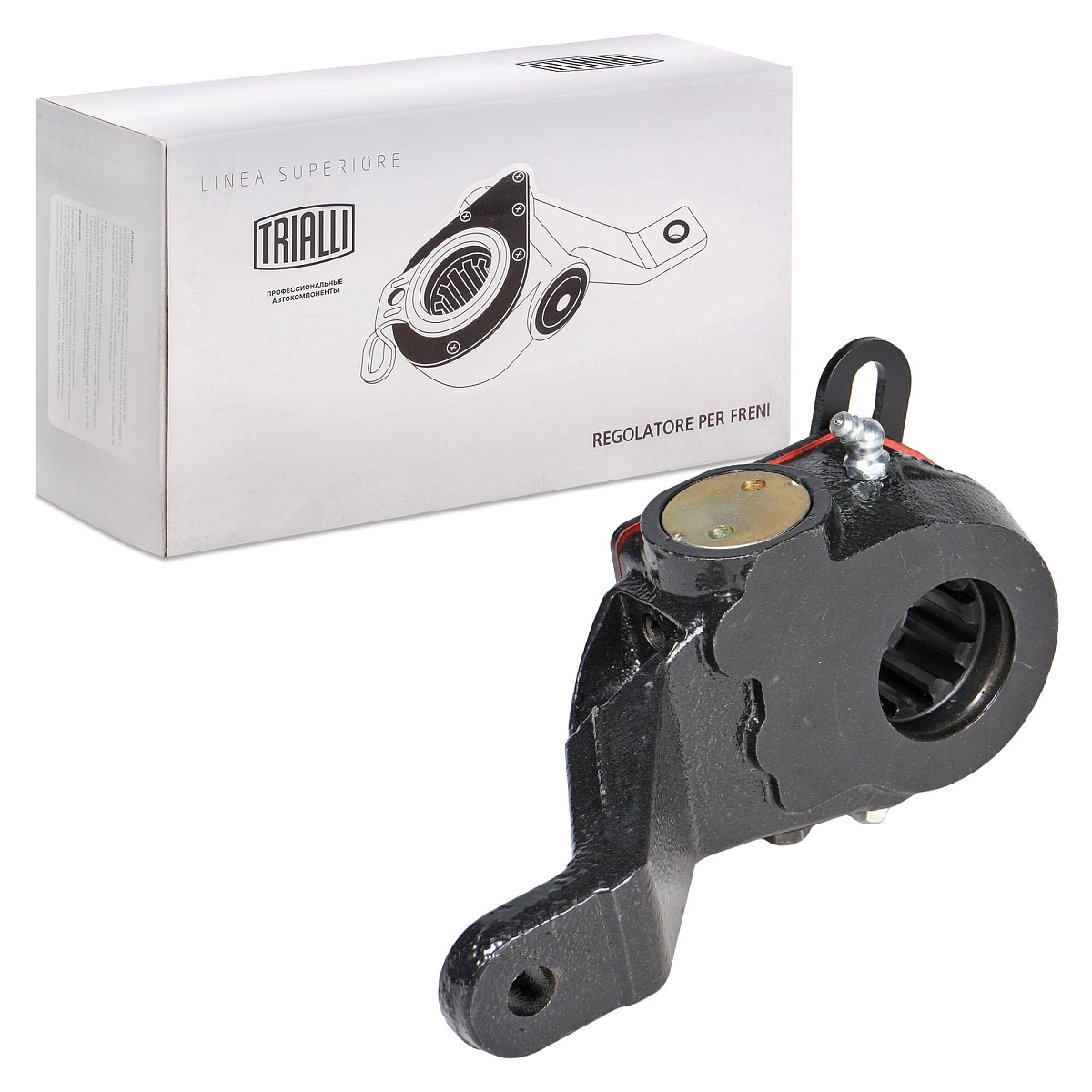 Рычаг тормоза регулировочный автоматический (трещотка) для автомобилей МАЗ 5440 / 544069 / 643068 средний правый / задний левый (широкий шлиц)