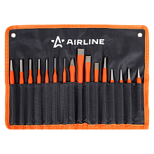 Набор ударного инструмента 16 пр.(зубило, кернер, выколотка, добойник) сумка