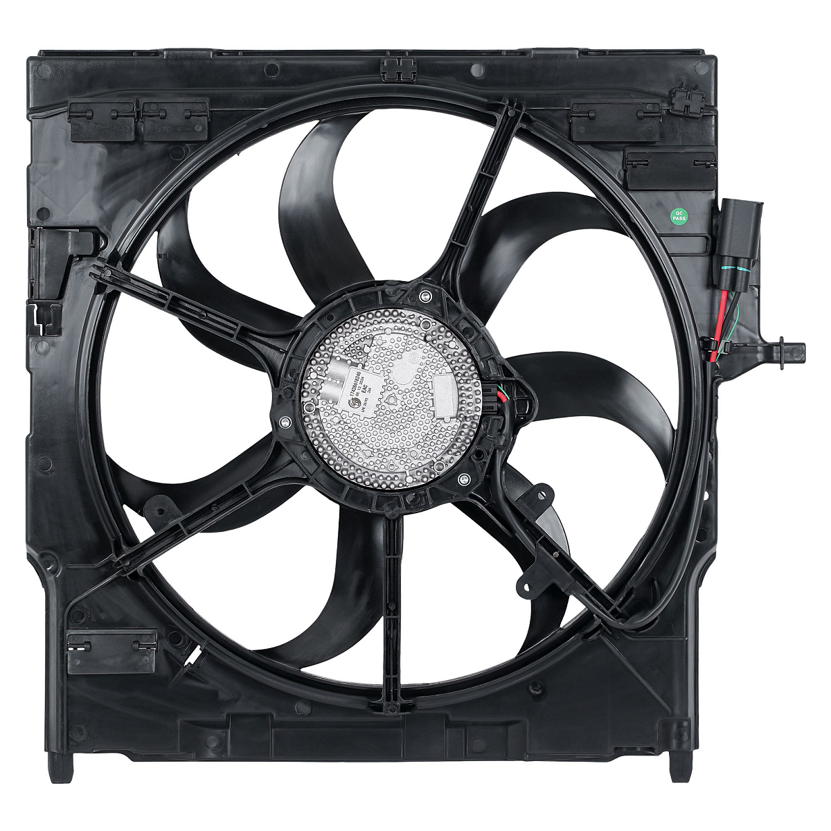 Электровентилятор охлаждения для автомобилей BMW X5 (E70) (07-)/X5 (F15-) (13-)/X6 (E71) (08-)/X6 (F16) (14-) (600W) (с кожухом)