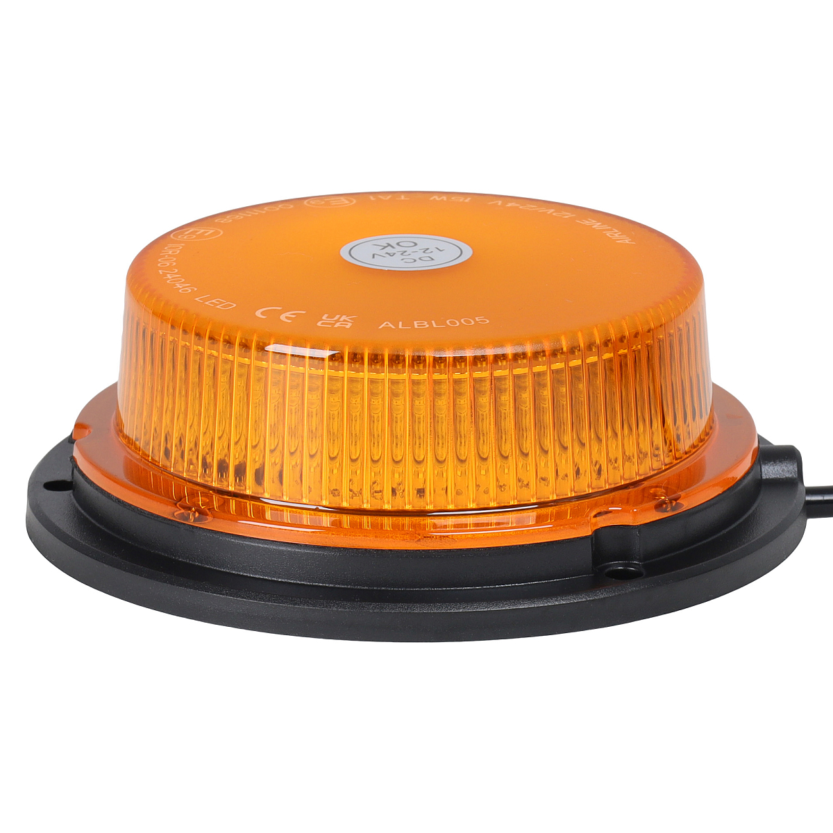 Маяк проблесковый светодиодный PRO, 18Вт, 18LED, 12/24В, 7 режимов, болтовое крепление, D-120мм, H-40мм