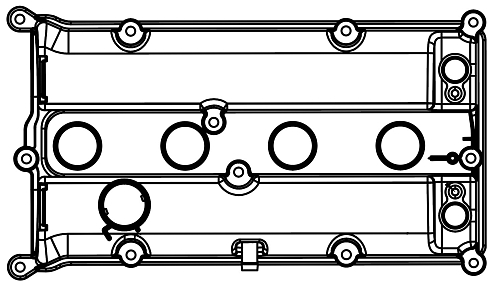 Крышка клапанная для а/м Ford Focus III (11-)/Fiesta (12-) 1.6i (алюм., с прокл.)