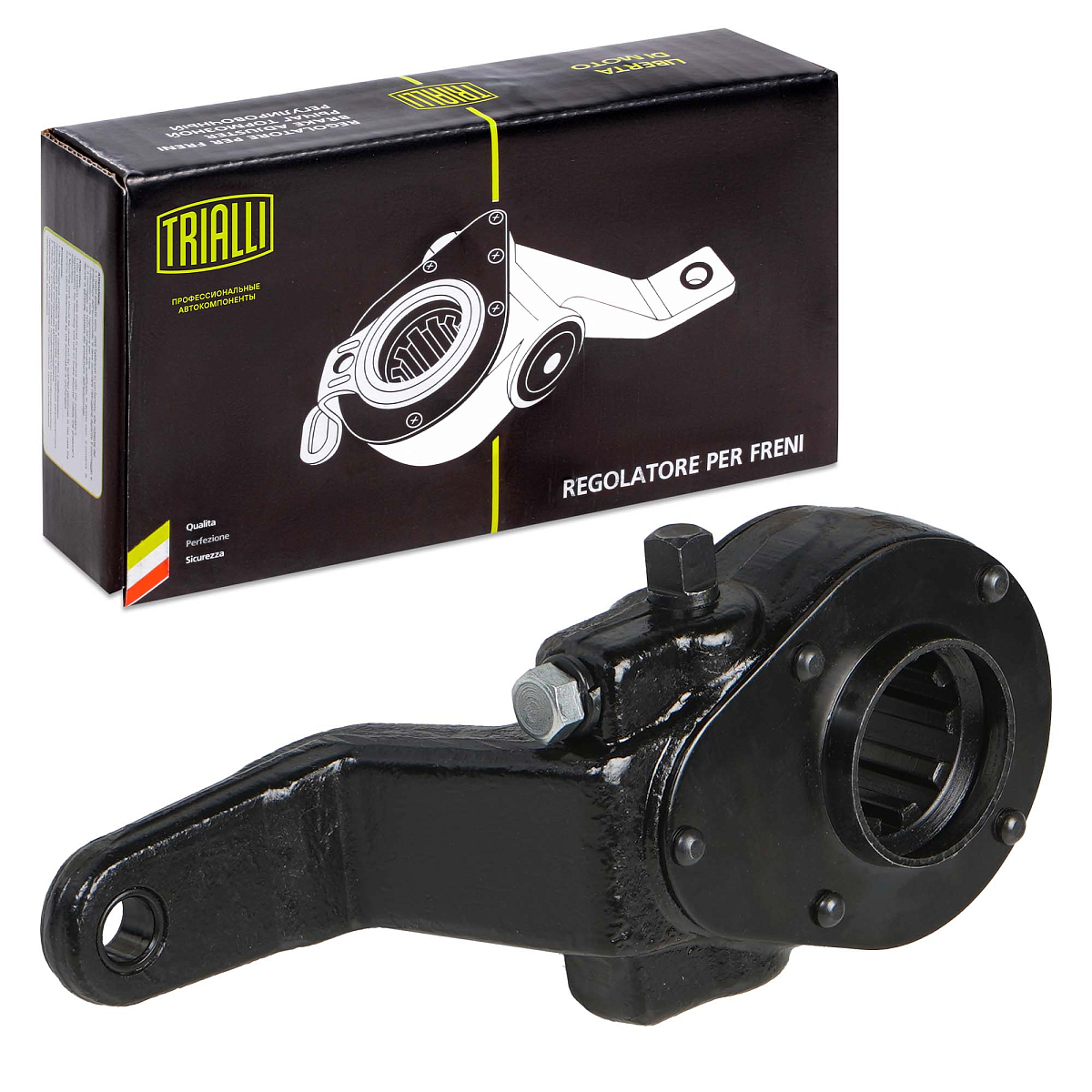 Рычаг тормоза регулировочный механический (трещотка) для автомобилей КамАЗ 6540 передний / задний левый