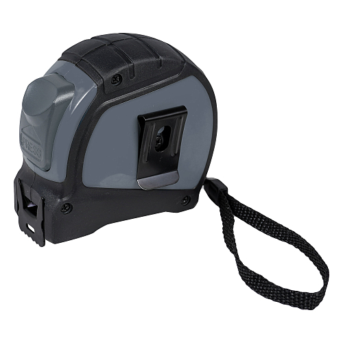 Рулетка в прорезиненном корпусе 7.5мх25мм PRO, автостоп, дв. зацеп, дв. шкала