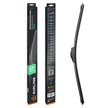 Щетка стеклоочистителя бескаркасная PLUS 550мм (22") 1 адаптер (Hook 9x3, 9x4 - Крючок 9x3, 9x4)