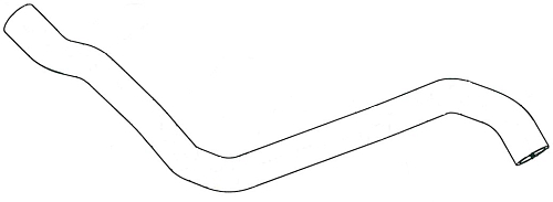 Патрубок охл. для а/м VW Polo Sedan (10-)/Skoda Rapid (12-) 1.6i MT [СFNA] нижн. (EPDM, 1 шт.)