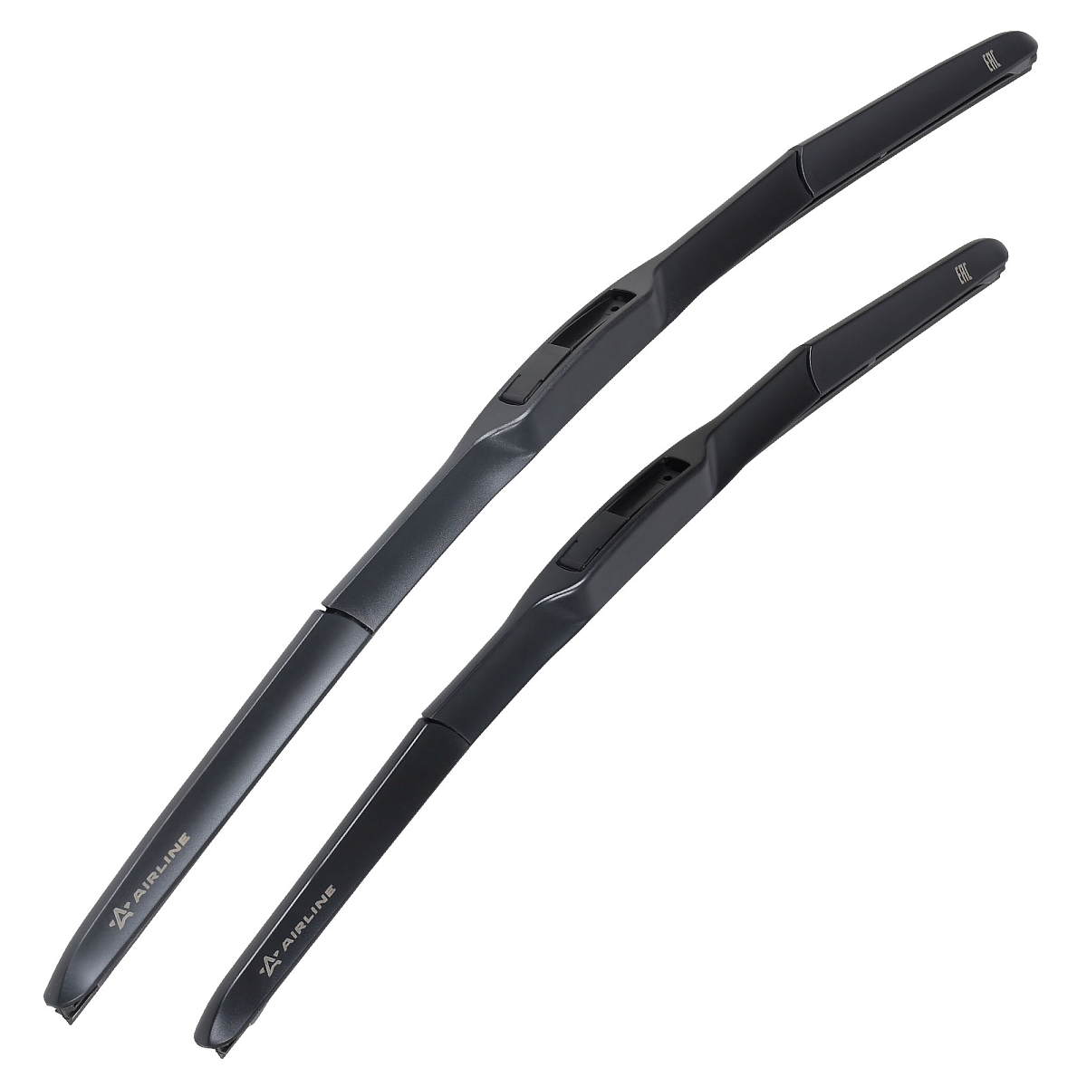 Щетки стеклооч комплект (2 штуки) 600/500мм (24"/20") гибридные с креплением "Крючок 9x3, 9x4 мм" (AWBM273)