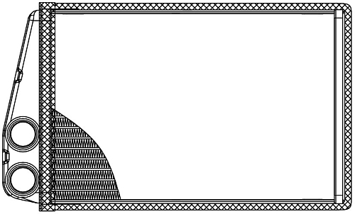 Радиатор отопителя для автомобилей Megane II (02-)/Scenic II (03-)