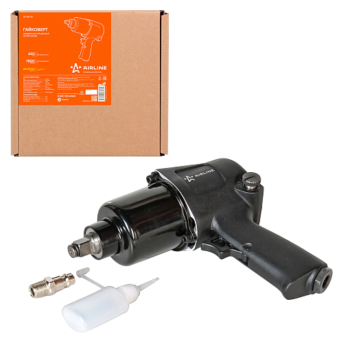 Гайковерт пневматический ударный 1/2"DR 650Нм