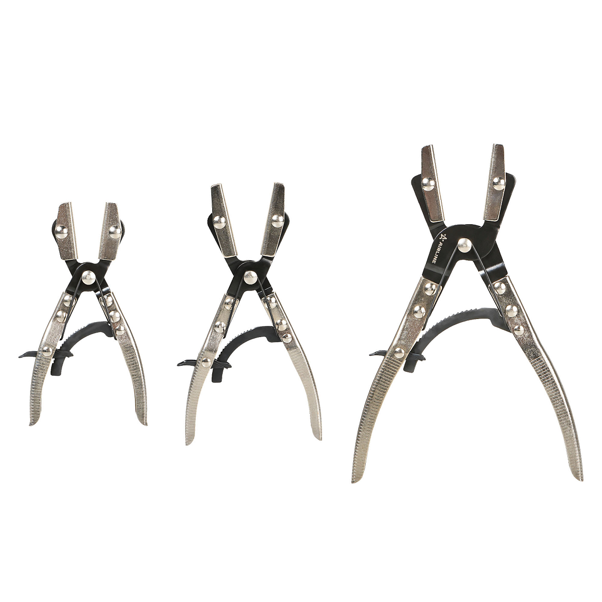 Зажимы с фиксатором для шлангов, набор 3пр. (L=200, 250,300мм)