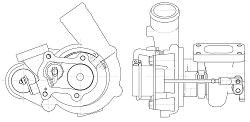 Турбокомпрессор для автомобилей Iveco Daily (06-) 3.0D [F1C] (тип TD04HL)