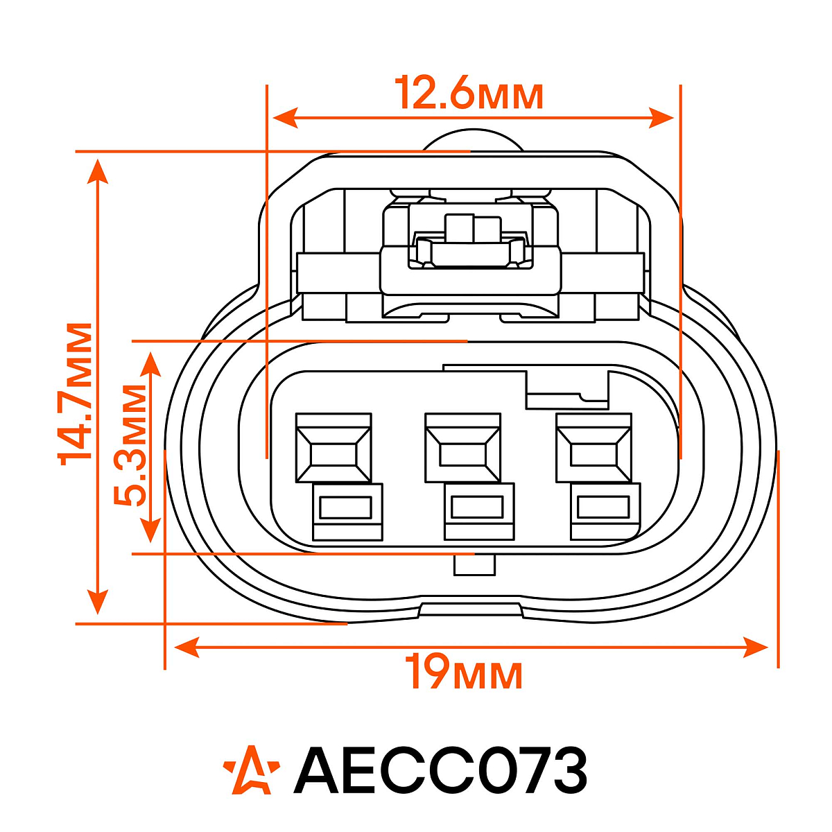 Разъём 3 pin с проводами для катуш.зажиг. ГАЗ/УАЗ; для датчика фазы Chevrolet/Opel; для парктр. BMW
