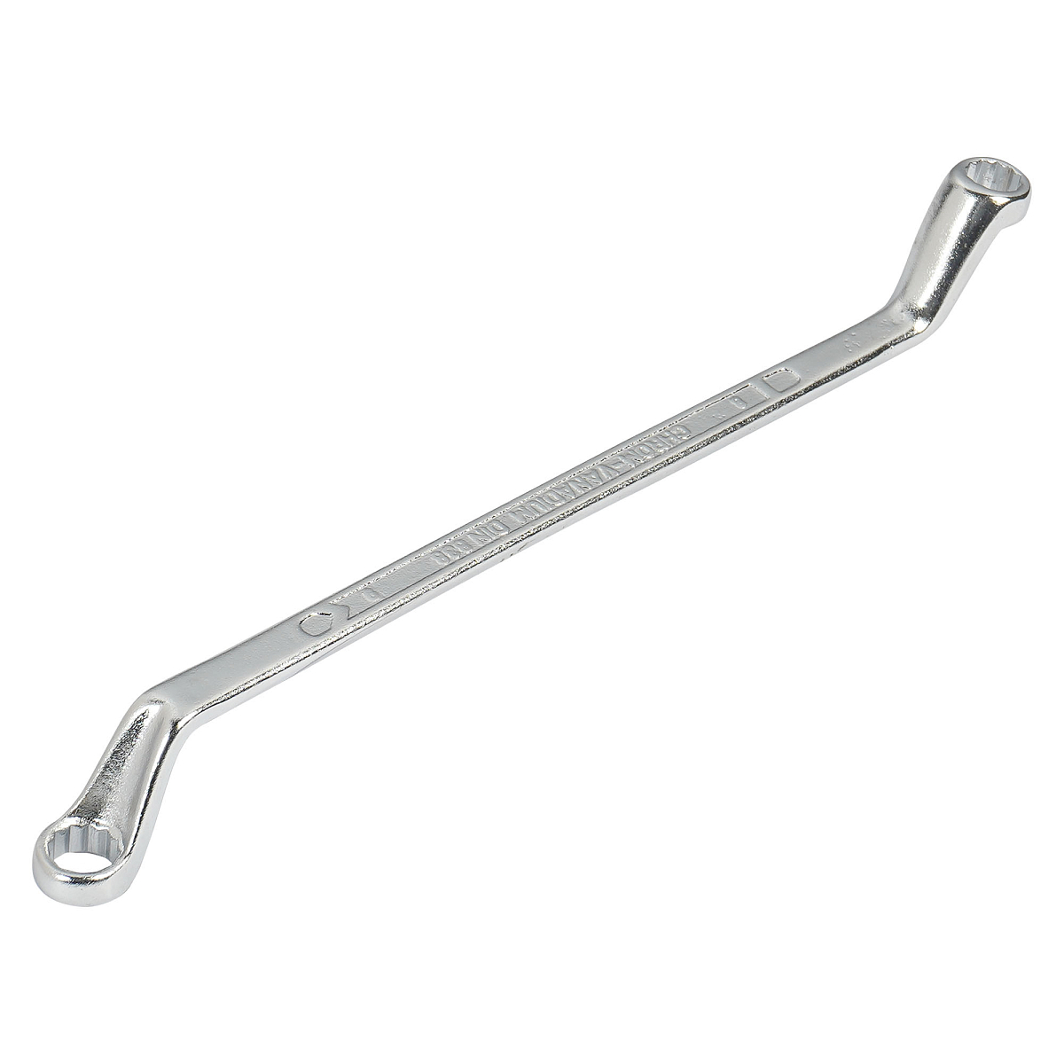 Ключ накидной с изгибом 8х9мм, пласт.подвес