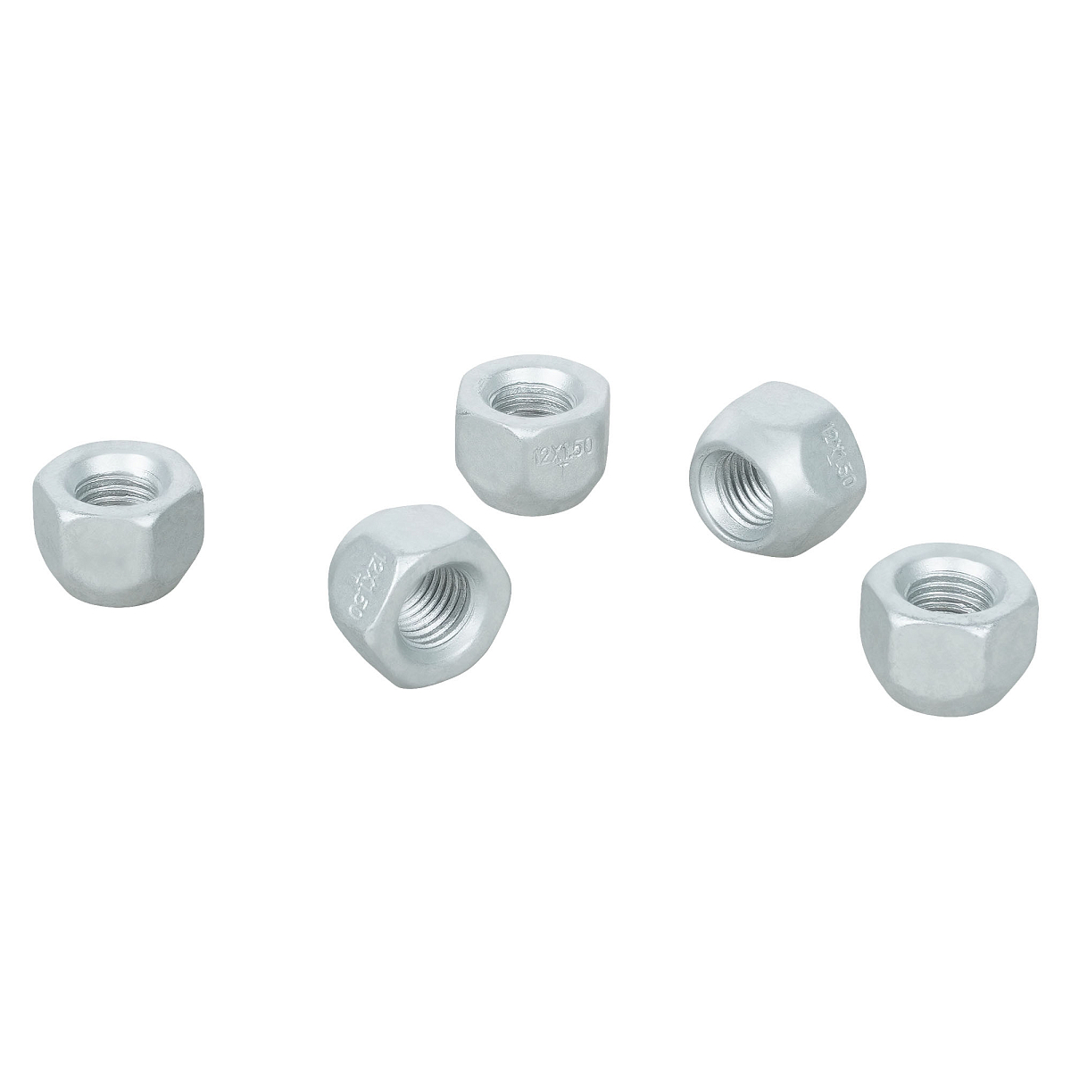 Гайка колесная M12x1,5x16, конус, ключ 21, открытая, дакромет, 20 шт для а/м Mitsubishi/Hyundai