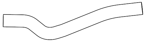 Патрубок отоп. для а/м Hyundai Getz (02-) 1.1i отвод. (EPDM,1шт.)