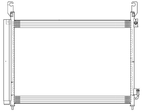 Радиатор кондиционера для автомобилей Koleos (08-) 2.0D/2.5i M/A