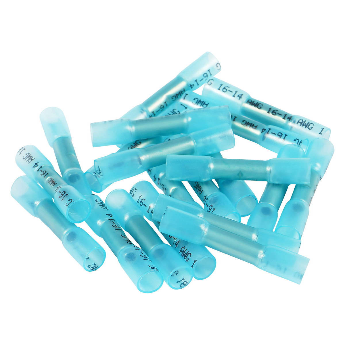 Гильза соединительная (ГСИ) для проводов 1.5-2.5 мм2, комплект (20 шт.) в термоусадке