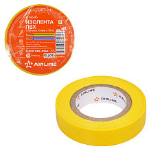 Изолента ПВХ, желтая, 15 мм*10 м
