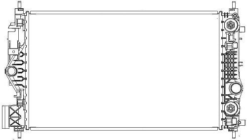 Радиатор охлаждения для автомобилей Astra J (09-) 1.6T AT