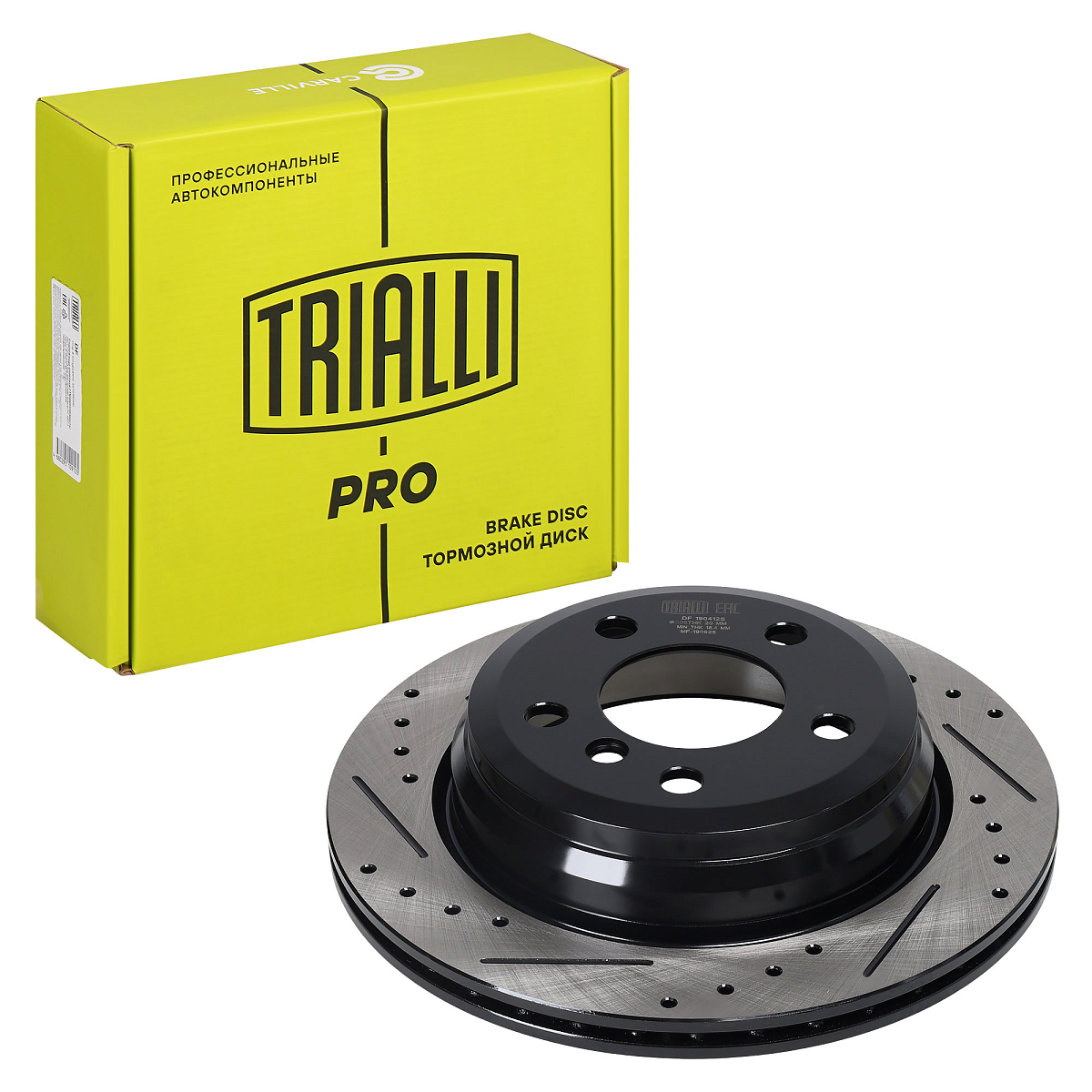 Диски тормозные для автомобилей BMW 3 (F30) (11-) / 4 (F32) (13-) задний d=300 PRO (перфорированный / слотированный / окрашенный)