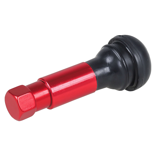 Вентиль для б/к шин TR414C c декор. колпачком, красный