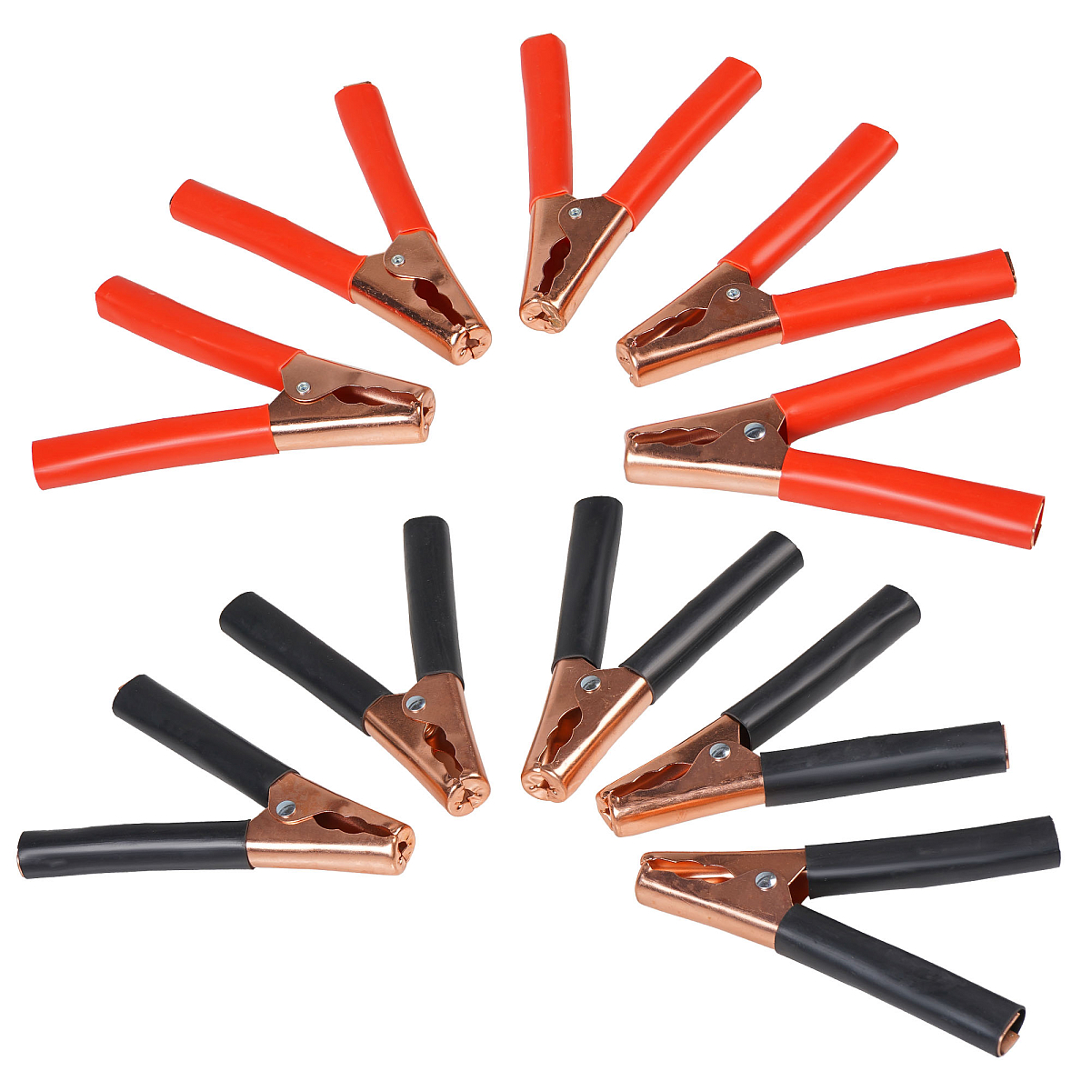 Зажимы (крокодилы) для пусковых проводов М (10 шт.) (300А, 14,5х11см)