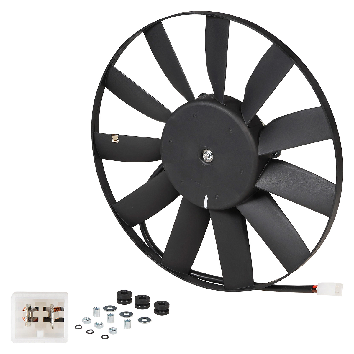 Электровентилятор охлаждения для автомобилей ГАЗ 406 (без кожуха)