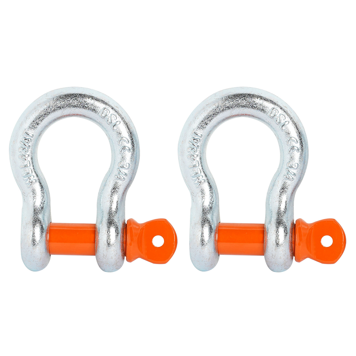 Шаклы буксировочные металлические 4,75 т / 19 т с сумкой, набор 2 шт.