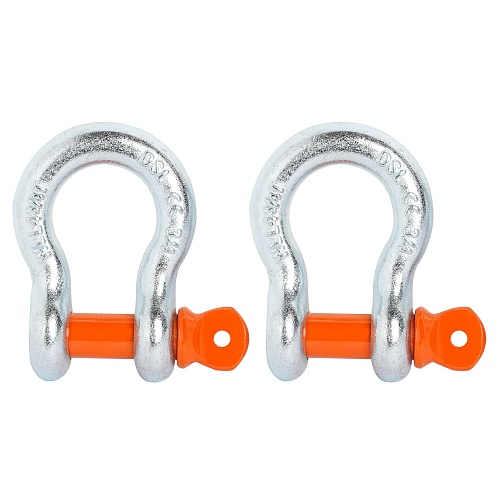 Шаклы буксировочные металлические 4,75 т / 19 т с сумкой, набор 2 шт.