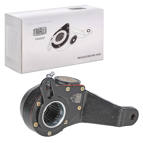 Рычаг тормоза регулировочный автоматический (трещотка) для автомобилей МАЗ 5440 / 544069 / 643068 задний левый (эвольвентный, узкий шлиц)