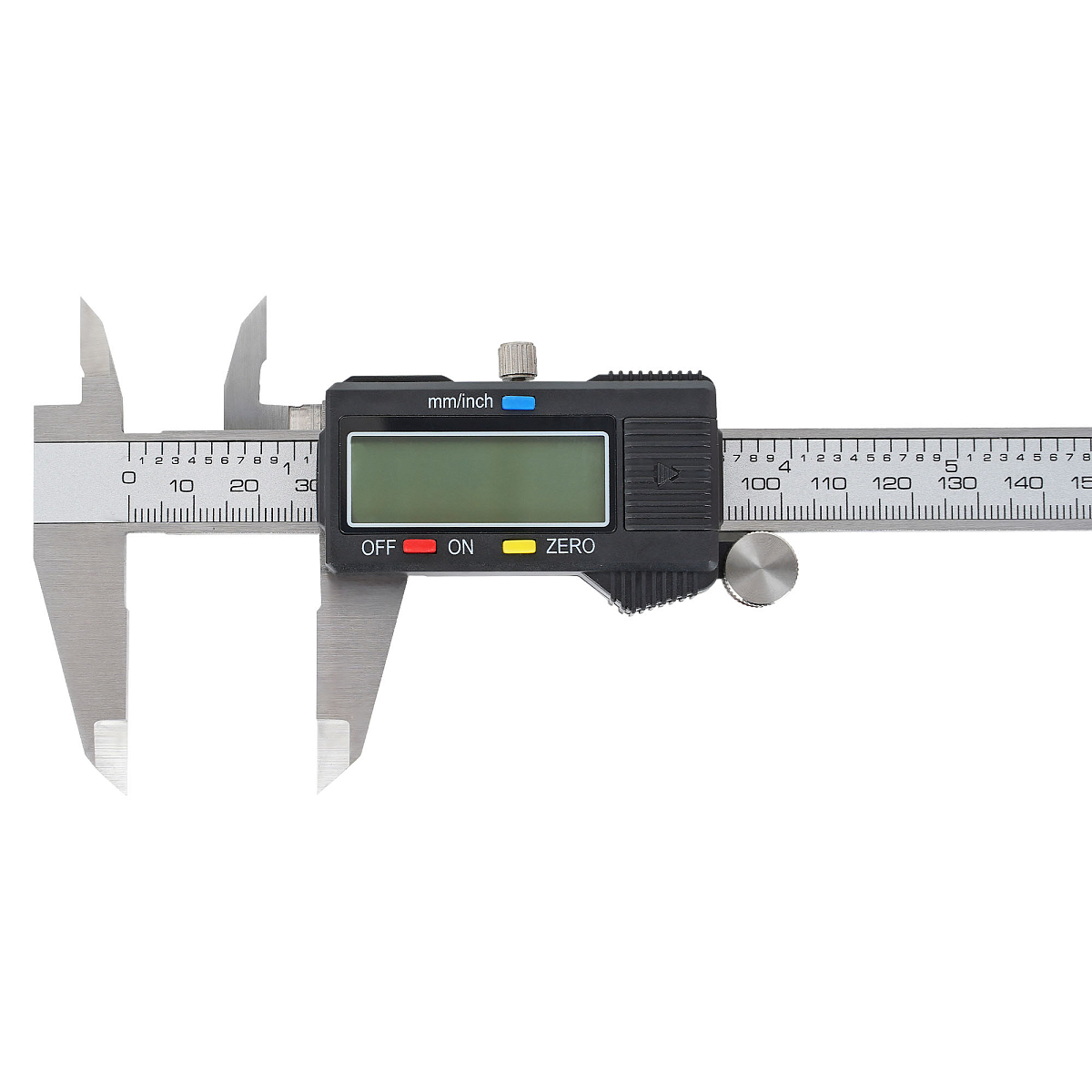 Штангенциркуль цифровой 150мм, шаг 0.01мм, стальной, глубиномер, кейс