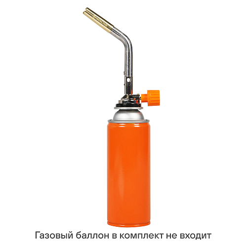 Горелка газовая на цанговый баллон, ручн.поджиг, сопло D12*50мм, металл