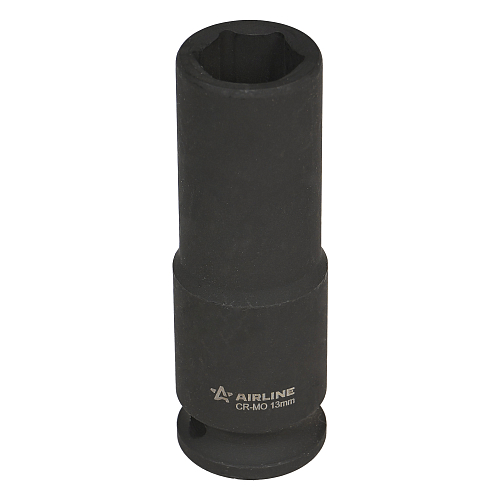 Головка ударная торцевая 3/8"DR шестигранная глубокая 13мм, L=65мм