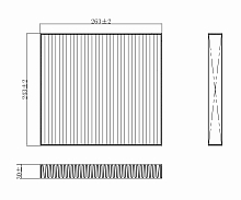 Фильтр салонный угольный для автомобилей Jeep Grand Cherokee (10-)