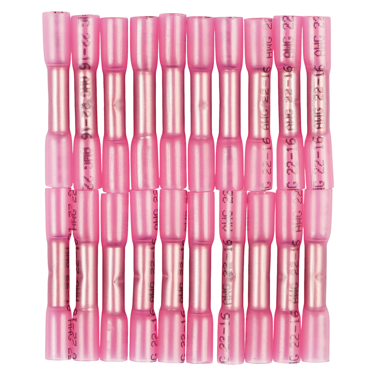 Гильза соединительная (ГСИ) для проводов 0.5-1.5 мм2, комплект (20 шт.) в термоусадке