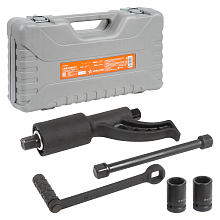 Гайковерт механич. 1"DR 3600Нм 1:64, 360мм с головками 32 и 33мм пласт.кейс
