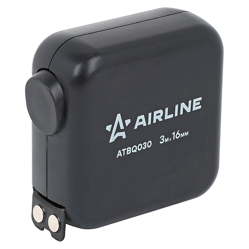 Рулетка в ударопрочном корпусе 3мх16мм, автостоп, магнитный зацеп, двуст. шкала