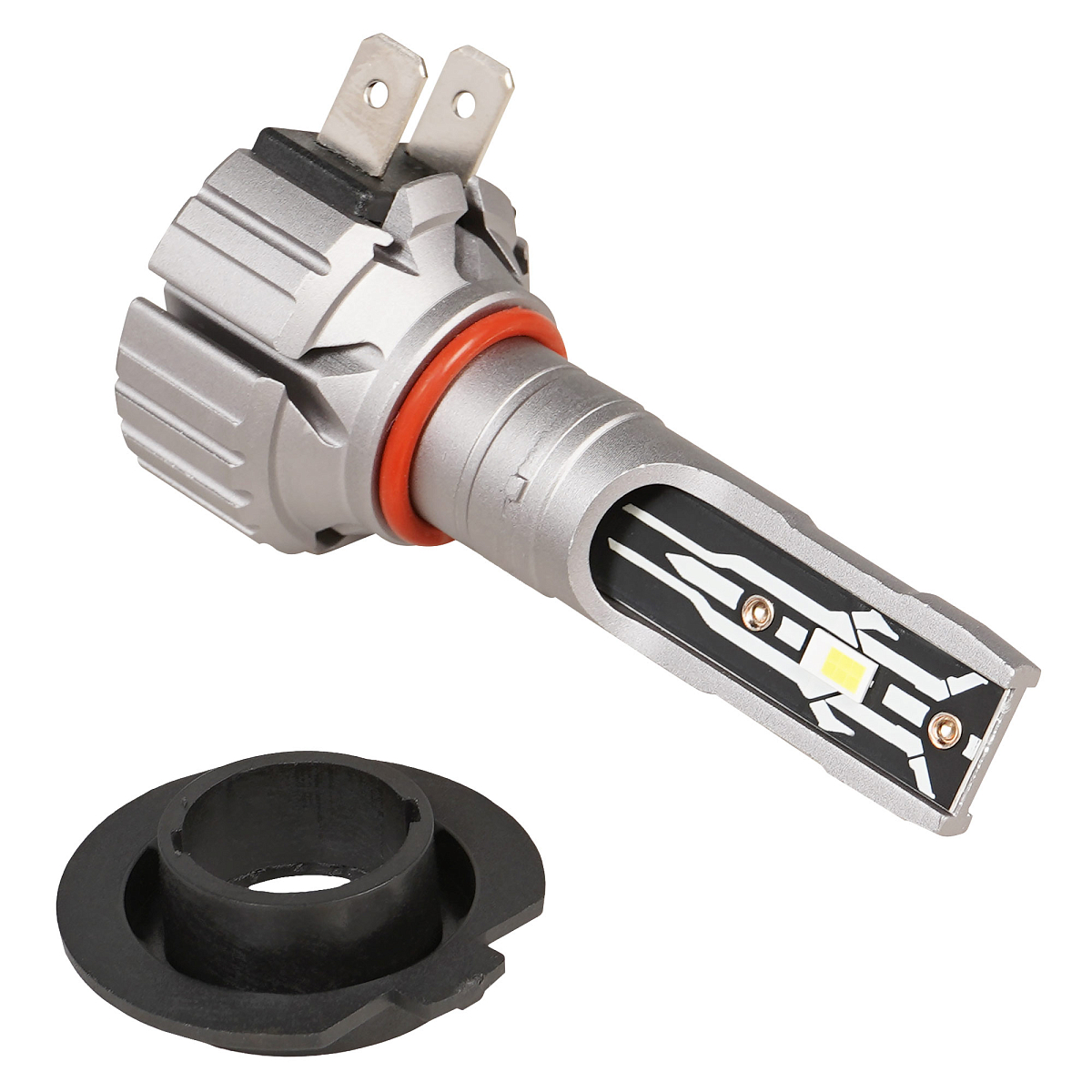 Лампа светодиодная H7 STANDARD, 17Вт, 4000Лм (2000Лм x 2), 6000К (Белый), 12В, комплект 2 шт. МП-серия