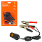 Удлинитель переходник прикуривателя с крокодилами 10А, кабель 100 см