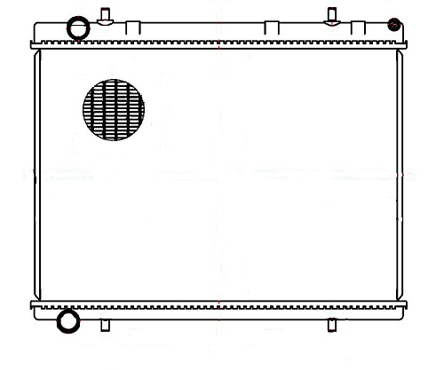 Радиатор охлаждения для автомобилей Peugeot 307 (00-)/308(07-)/Citroen C4 (04-) 1.6HDi/2.0i