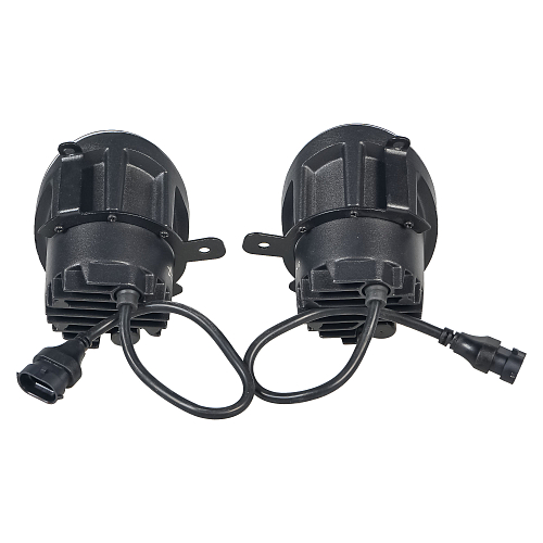 Фары противотуманные светодиодные для Лада Vesta, Granta, Kalina, 38Вт, H11, Белый, комплект 2 шт.