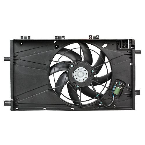 Электровентилятор охлаждения для автомобилей Opel Insignia (08-) 1.6i/1.8i (с кожухом)