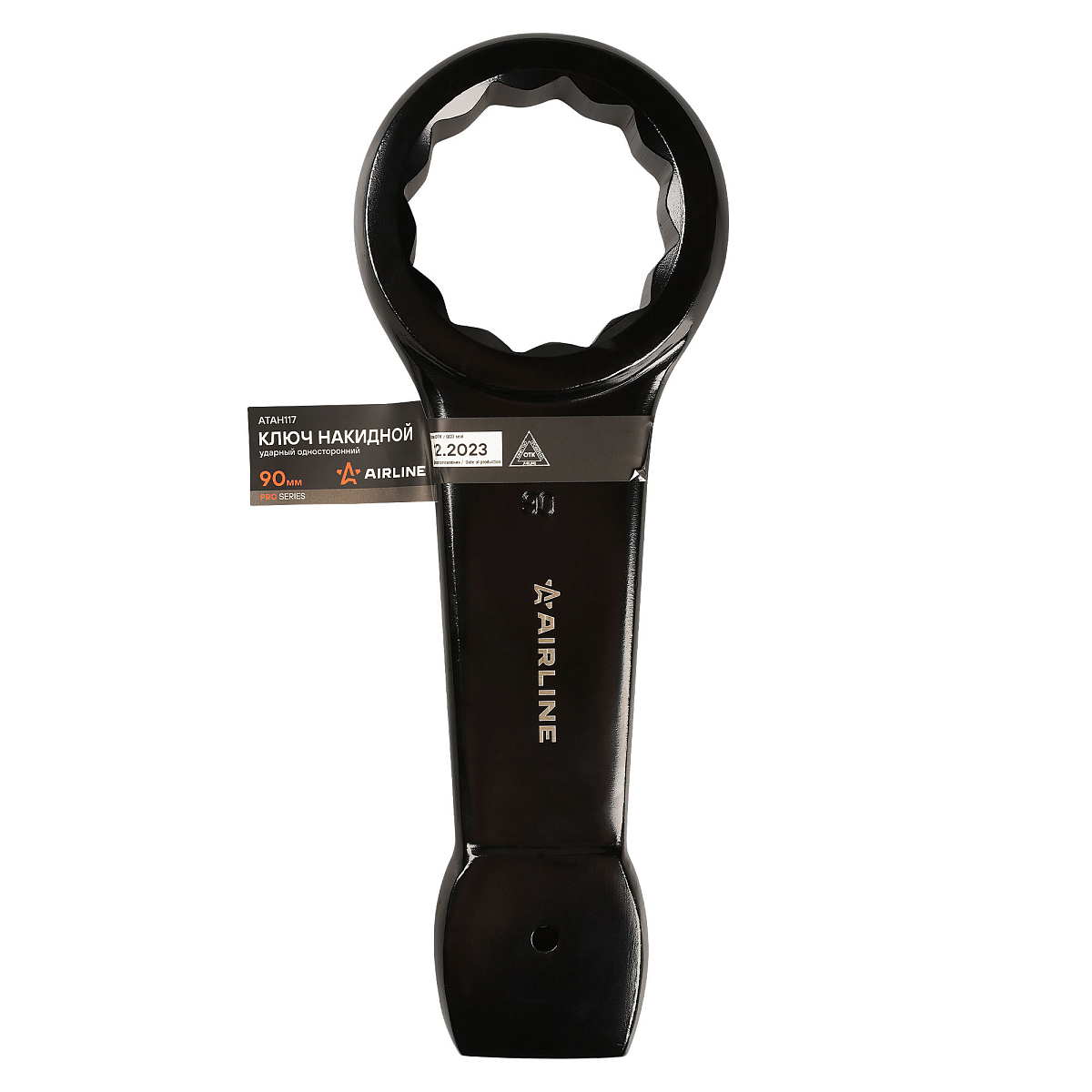 Ключ ударный накидной односторонний 90мм, L=375-400мм