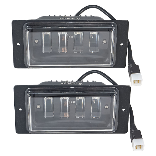 Фары противотуманные светодиодные для Лада 2110-2115, КАМАЗ, 42Вт (21Вт x 2), H3, Белый, 174x85x60 мм, комплект 2шт.