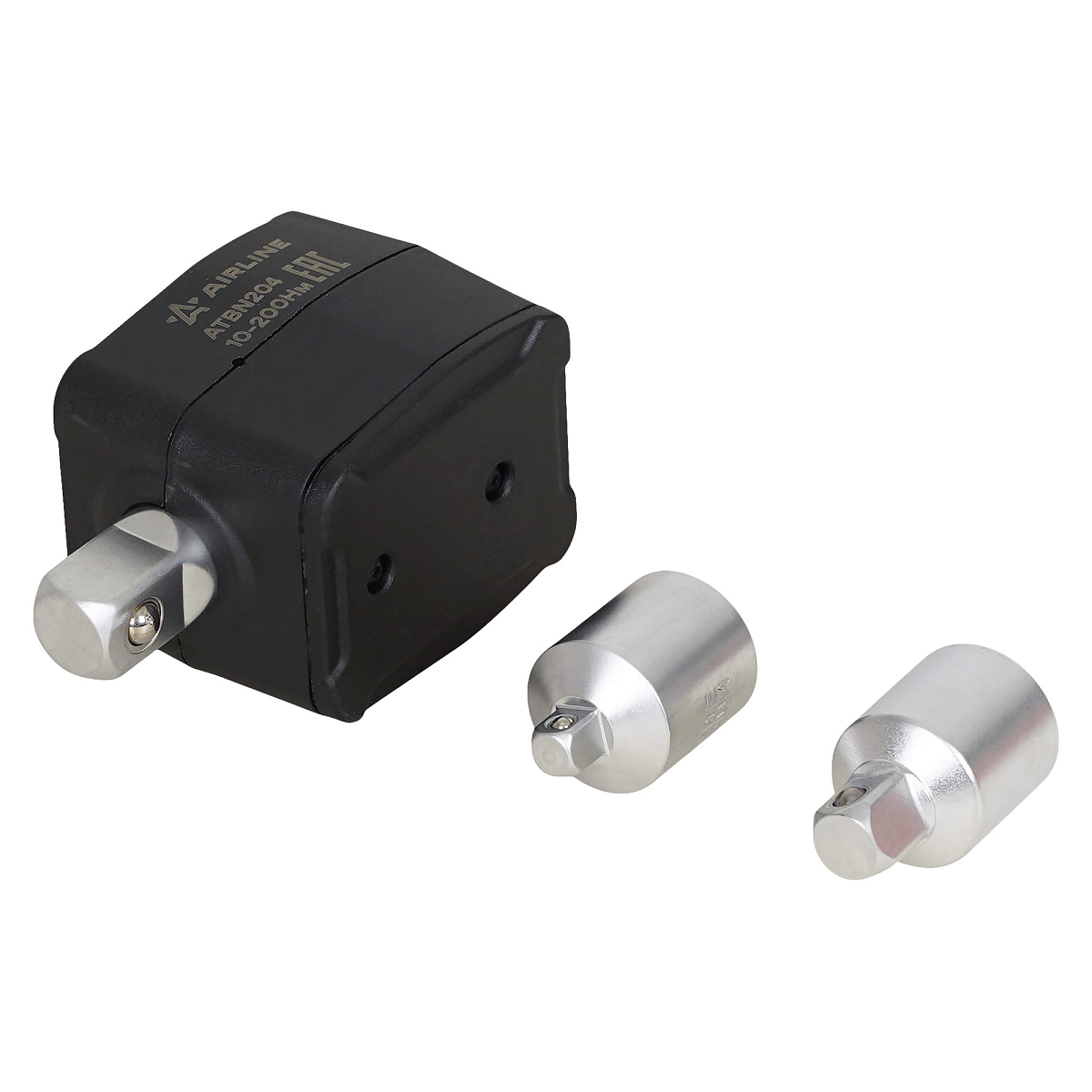 Адаптер динамометрический цифровой 1/2" 10-200Нм, с переходниками (1/4", 3/8"), кейс