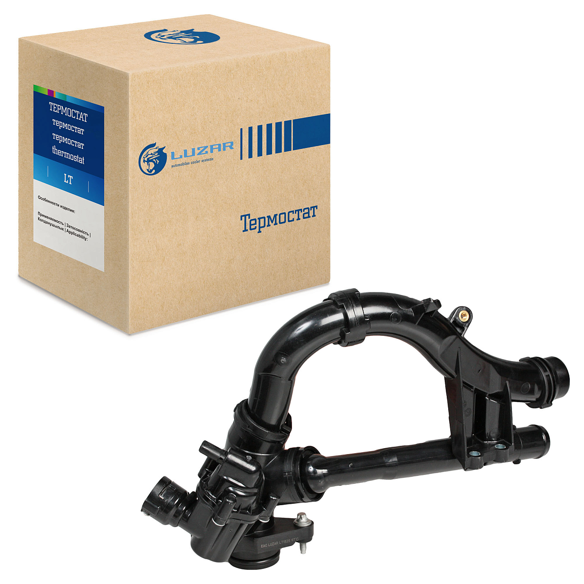 Термостат для автомобилей C (W205) (14-)/E (W213) (16-) [M274] (с корпусом; изогнутые трубки)